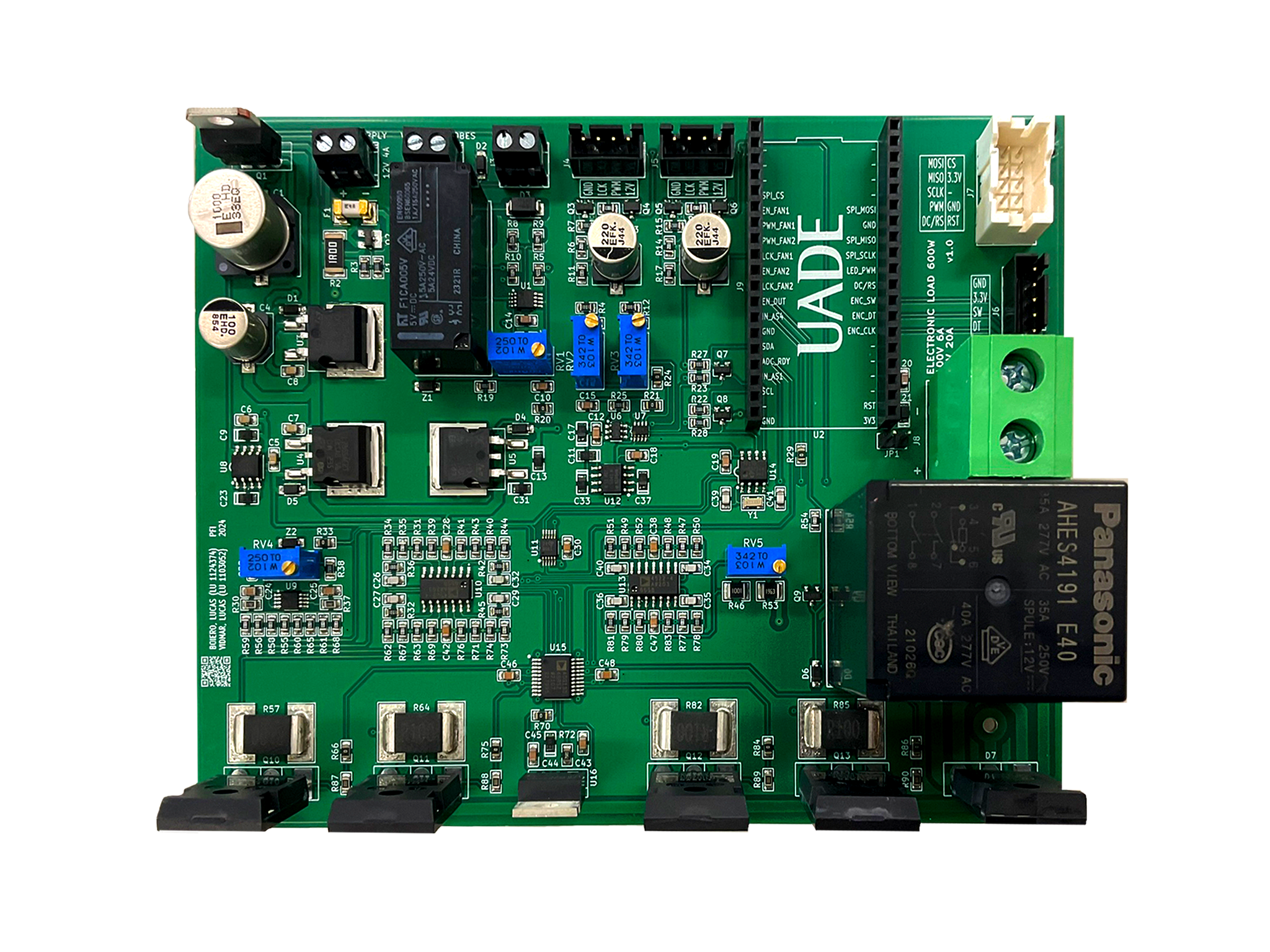 Front photo of the PCB