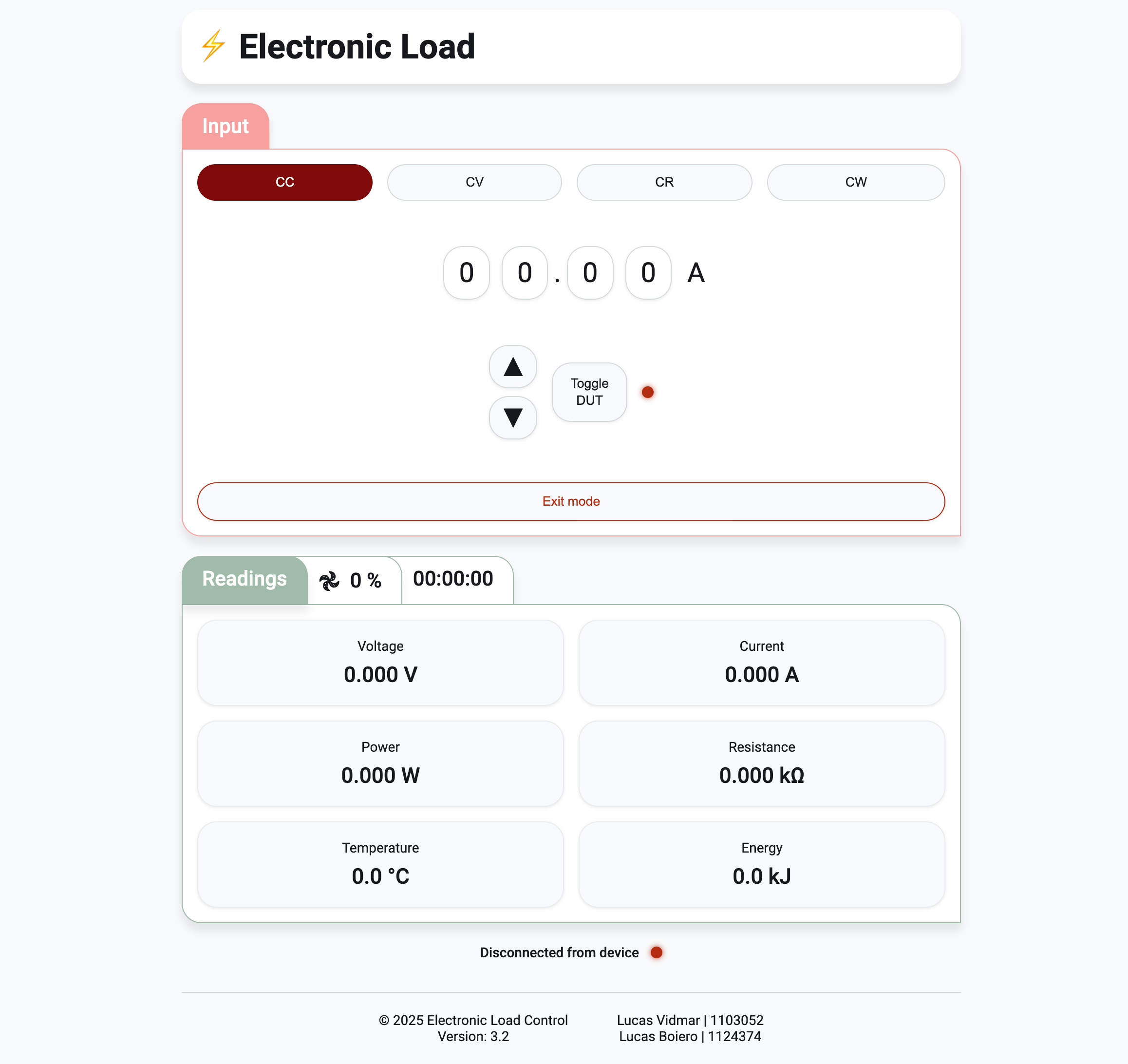 LCD Interface Screenshot - Desktop