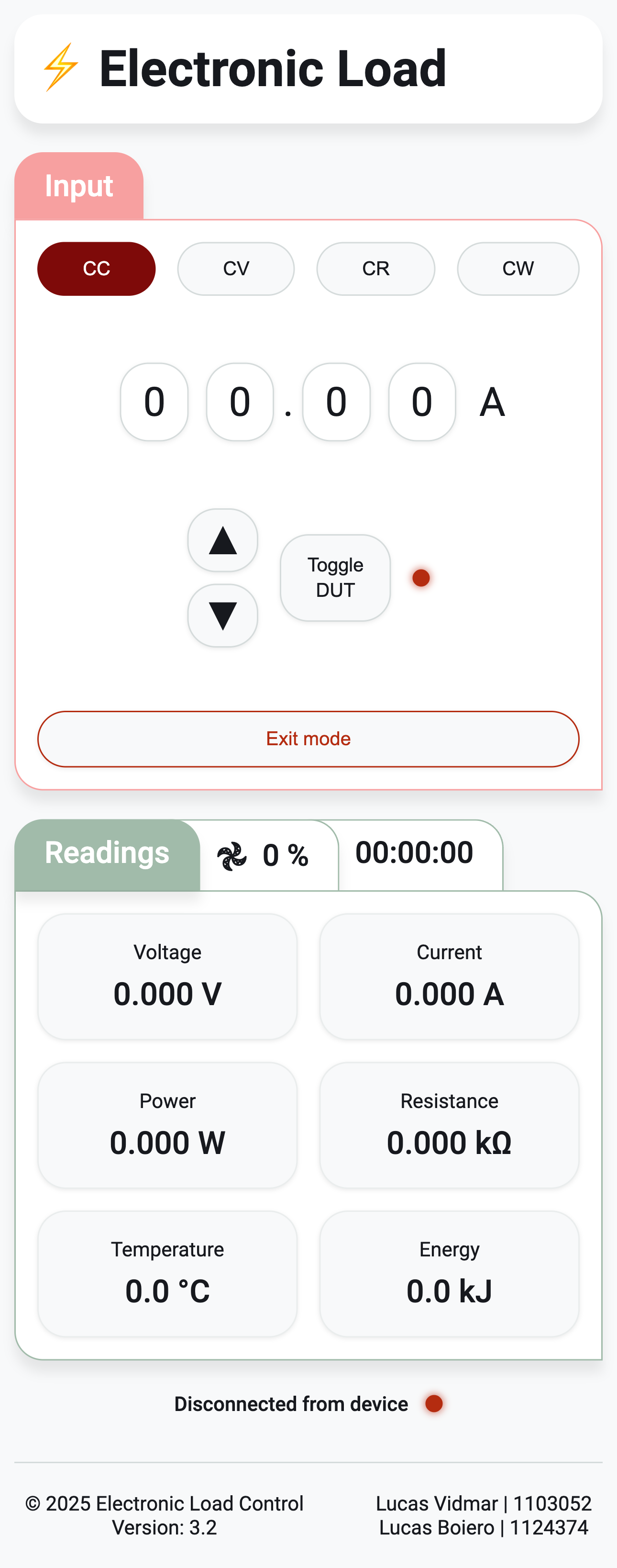 LCD Interface Screenshot - Mobile